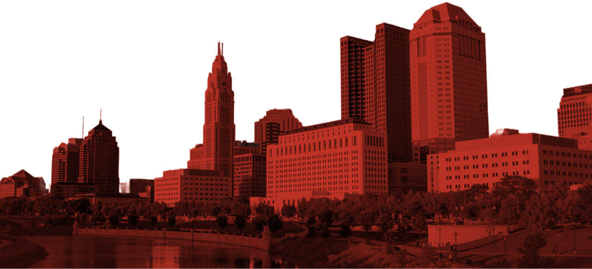 Downtown Columbus Skyline Graphic